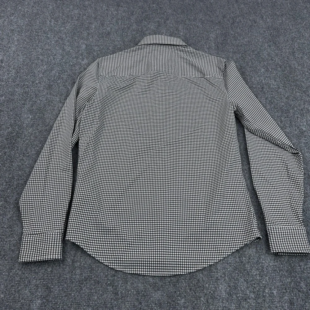 NEW Rhone‎ Commuter Shirt Slim Fit Men's Small Orso Brown Check Gingham Stretch